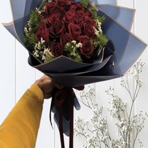 دسته گل رز هلندی ۲۰ شاخه
